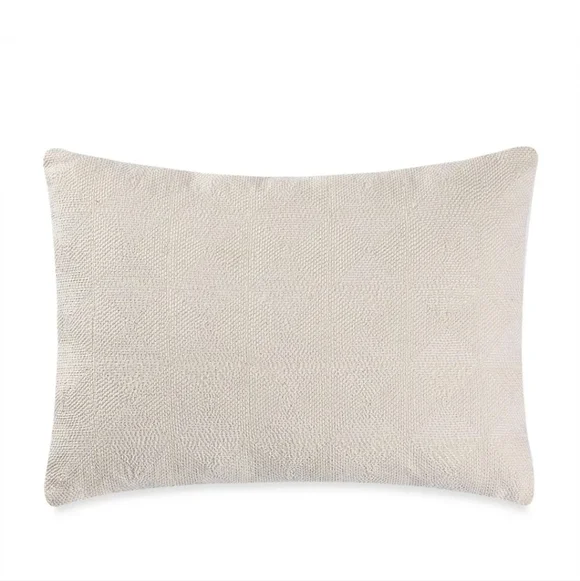 VERA WANG HOME Box Breakfast Throw Pillow FRETWORK 100% Cotton Down 12