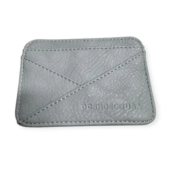 Dc Shoes Stacked‎ Card Holder Light Blue Wallet Minimalist