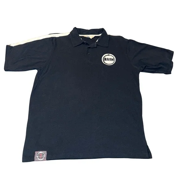 Rush Snakes‎ & Arrows 2008 Tour Large Polo Shirt Licensed Y2K