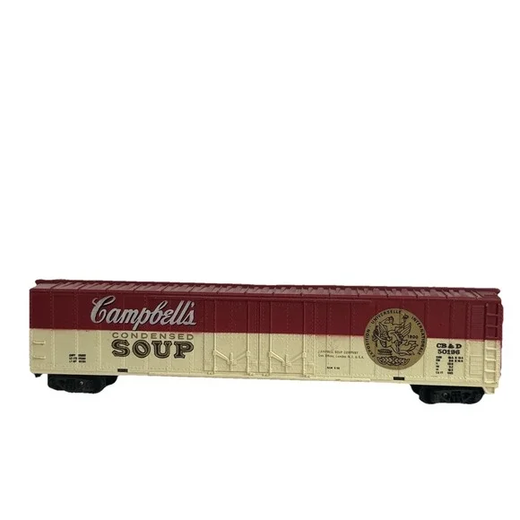 VTG Tyco Ho Scale Campbells Soup double Door Boxcar #50196 train Car 8.5