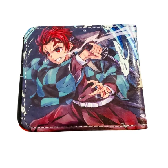 Demon‎ Slayer Anime Kimetsu no Yaiba Tanjiro Kamado Bifold Wallet