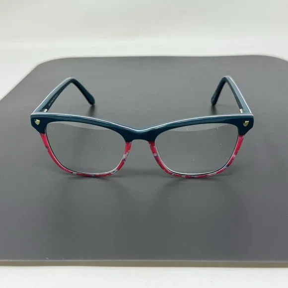 Betsey Johnson Eyeglasses Girls Bff Life 49-16-130 Teal Pink Eyeglasses Frame