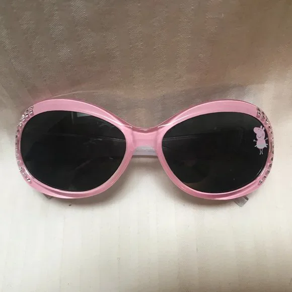 NEW! ADORABLE TODDLER GIRLS PEPPA PIG RHINESTONE SUNGLASSES.
