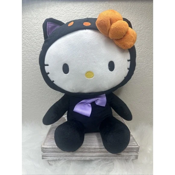 $20‎ 🌙 Hello Kitty Black Cat Costume Plush Halloween CLEAN!