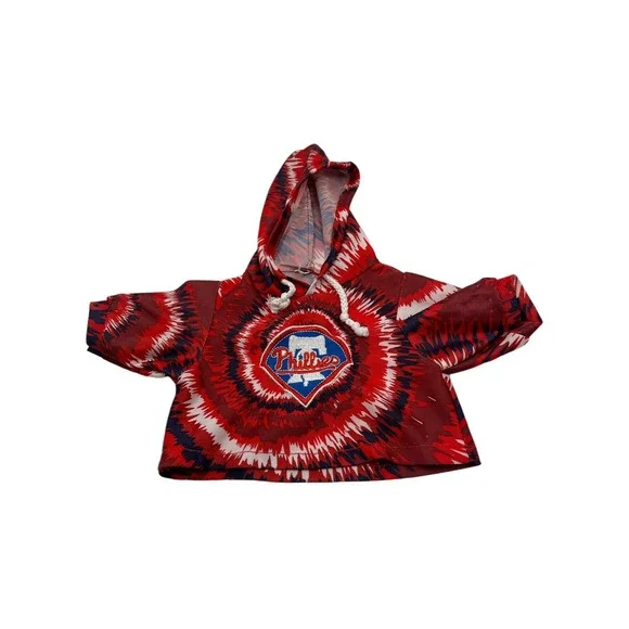 Philadelphia Phillies Teddy Bear Stuffed Animal Plush Tie Dye Shirt‎ Clothes
