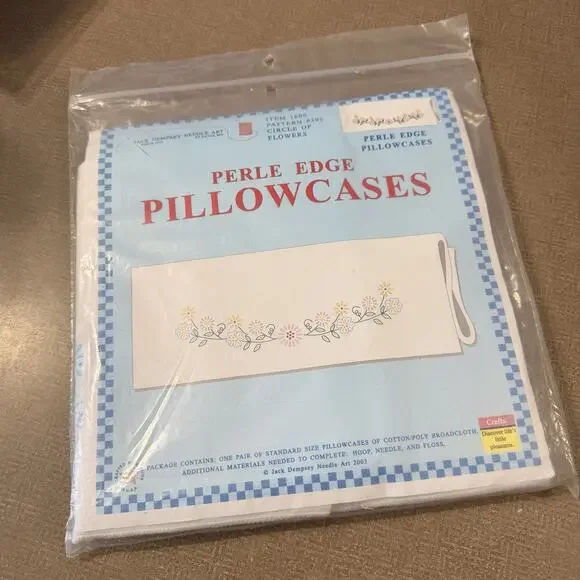 Jack Dempsey Perle Edge Pillowcases
