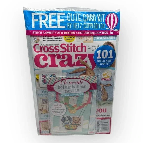 Cross Stitch Crazy Magazine Issue 207 October 2015 Sealed w/ Free Gift No Label