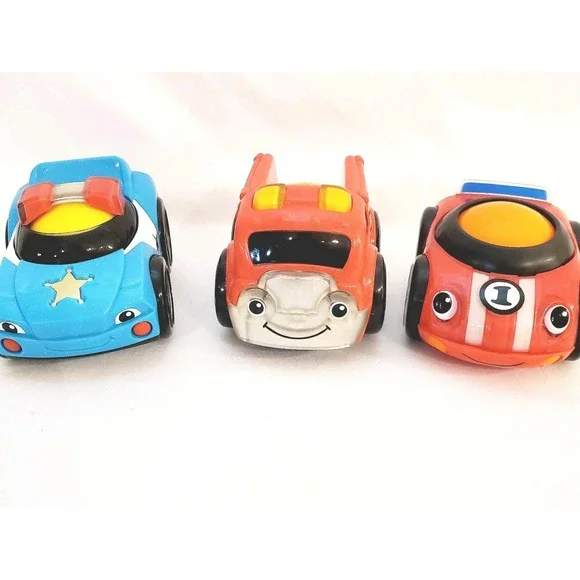 Fisher Price Lil Zoomers Rescue Racers Police Car, Firetruck, Racecar