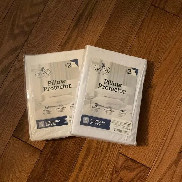 Grand Home Fashions - Pillow Protectors - 2 - 2 packs -‎ New
