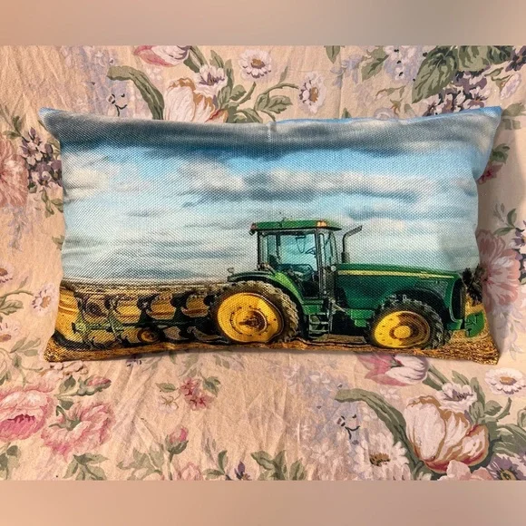 Tractor Print Pillowcase & pillow