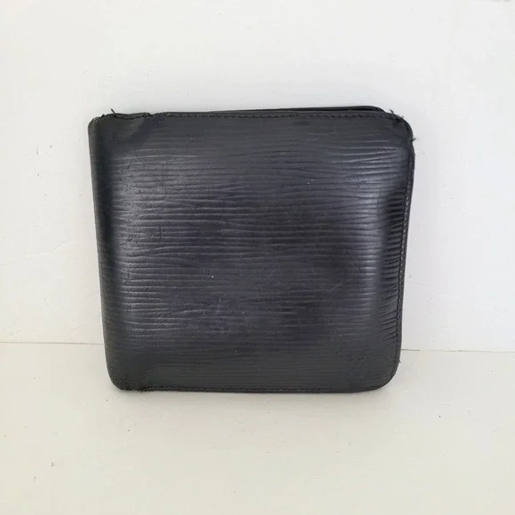 Louis Vuitton Portefeuille Marco Wallet Black Epi Leather Bifold M63652 VI0918