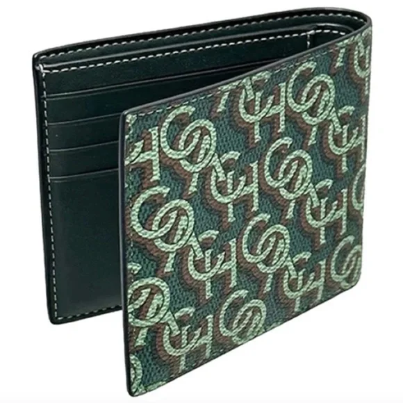 Coach 3 In 1 Wallet With Coach Monogram Print in Amazon Green CF134 Amazon Green