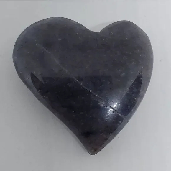 Blue Stone Heart Bead