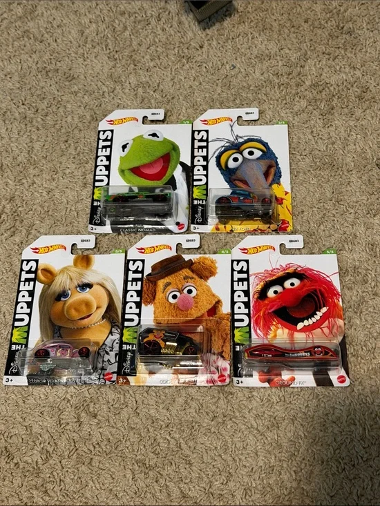 Hot Wheels Disney THE MUPPETS series collection of 5 NEW 2020
