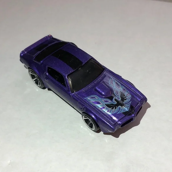 Purple Pontiac FireBird Toy Car