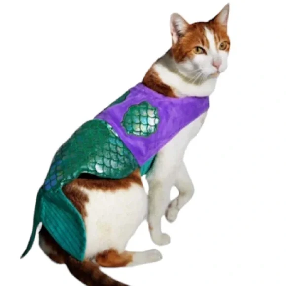 NWT Halloween Cat Mermaid Costume S/M