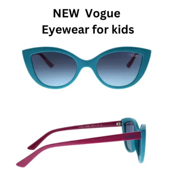 New Vogue Eyewear Junior Green Plastic Sunglasses