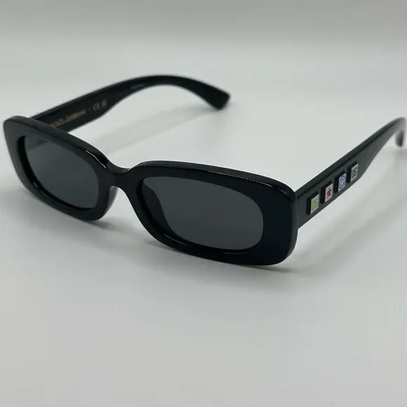 NEW DOLCE & GABBANA KIDS Sunglasses DX6006U 501/87 Black Dark Grey