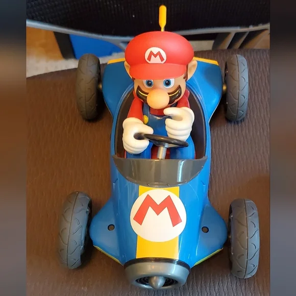 Carrera - Never Used-Mario Kart Blue Racing Toy Car with Character