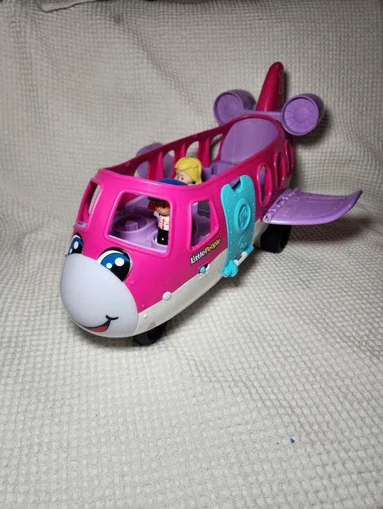 Barbie Little People Airplane with 2 Figures Working