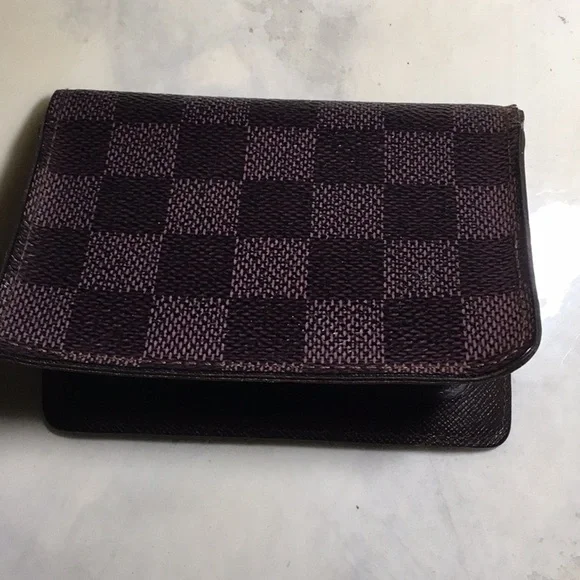 Louis Vuitton Double ID holder Damier Ebene