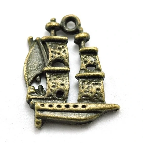 8pcs Pirate Ship Charms sail‎ boat nautical