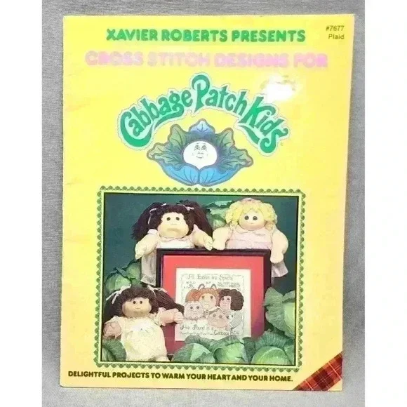 Cross Stitch Designs For Cabbage Patch Kids by Xavier Roberts Pattern Book #7677
