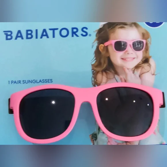 COPY - New Babiators Pink Sunglasses with Classic Wayfarer Shape and UV Protect…