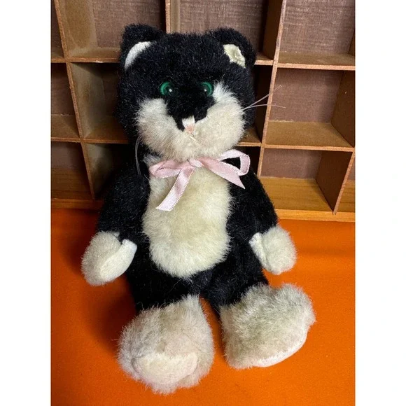 Boyd's Bears Black & White Cat 