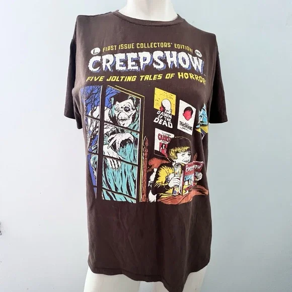 Creepshow Graphic T Shirt Medium Grunge Y2K Collectors‎ Comic Horror Tee Grunge