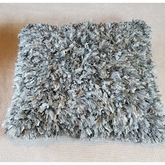 shaggy silver throw pillow‎ 20x20 Cotton Back Duck Feather Pillow Luxe Heavy