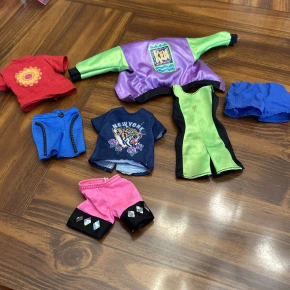 7 Piece Lot Mattel Ken Doll Clothing Jacket‎ Shorts Shirts