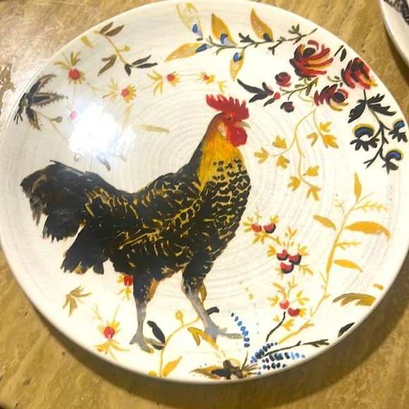 Williams Sonoma Rooster Francais Marc Lacaze Plate 10