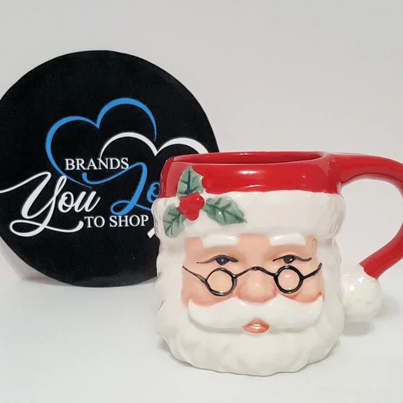 NEW Williams Sonoma Twas the Night Before Christmas Santa Mug