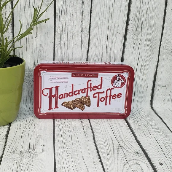 Williams Sonoma Toffee Handcrafted Empty Tin