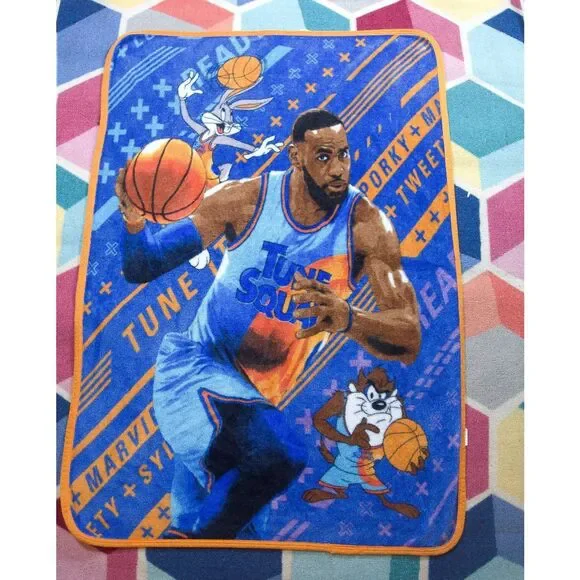 Space Jam A New Legacy‎ Lebron James Plush Throw Blanket Bugs Bunny