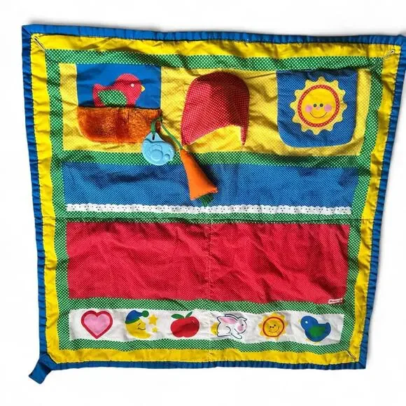 1990s multi colored‎ baby play mat PLAYSKOOL EUC