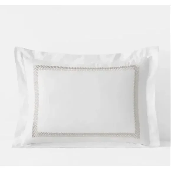 The Company Store Legends Hotel Hewett Taupe Egyptian Cotton Sateen Sham - King