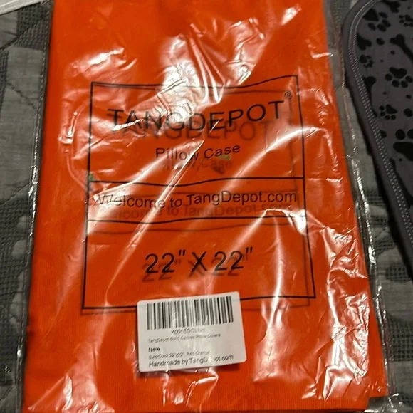 Orange pillow cover