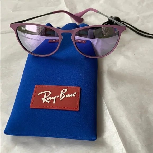 RAY.BAN KIDS SUNGLASSES COLOR PURPLE AND GRAY NEW