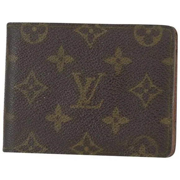 AUTHENTIC Louis Vuitton Brown Monogram Canvas Wallet