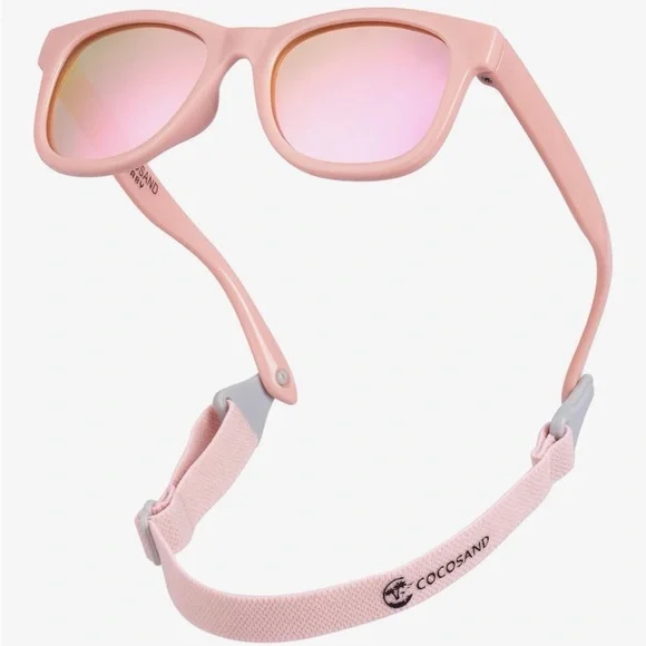 COCOSAND Flexible Polarized Baby Sunglasses with Strap UV Protection