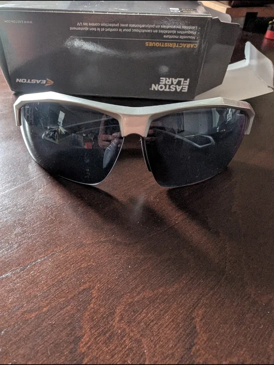 Easton Flare Sunglasses- Youth - Silver Frame with Dark Lenses