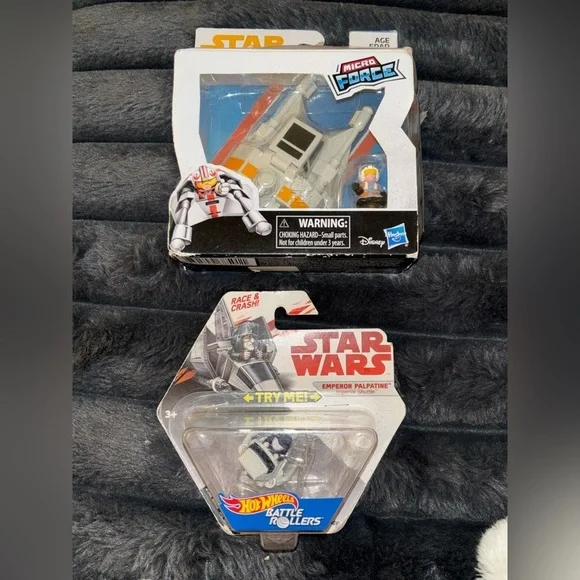 Star Wars Battle Rollers Emperor Palpatine Imperial Microforce Luke Skywalker