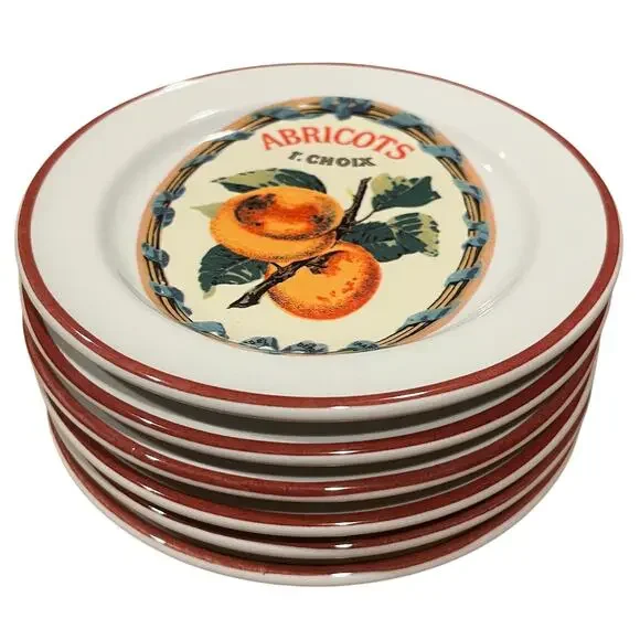 Williams Sonoma Fruit Harvest Dessert/Appetizer Plates Set