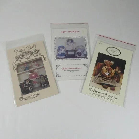 Ragdoll Sewing Kits Lot of 3 Room Freshener Friends Sm Stuff My Favorite Raggedy
