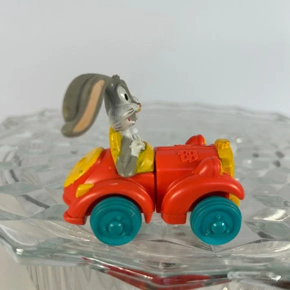Vintage Looney Tunes Bugs‎ Bunny Porky Pig Transforming Car Toy