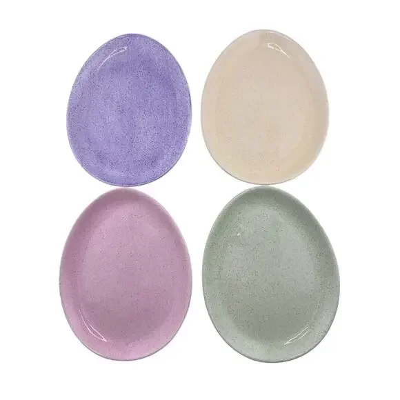 Williams Sonoma Easter Egg-Shaped Dessert Dishes Set of 4 in Box
