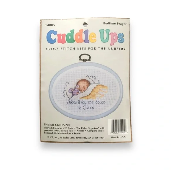 Cuddle Ups Bedtime Prayer Cross Stitch Kit NWT Nursery Baby Craft