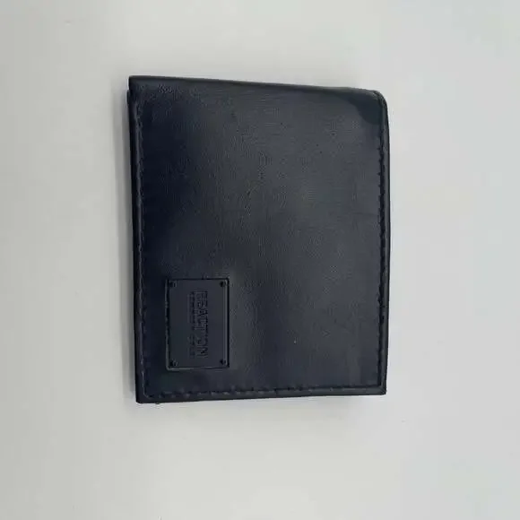 Kenneth Cole Reaction Men's Black Leather Bifold Wallet with RFID Protection‎